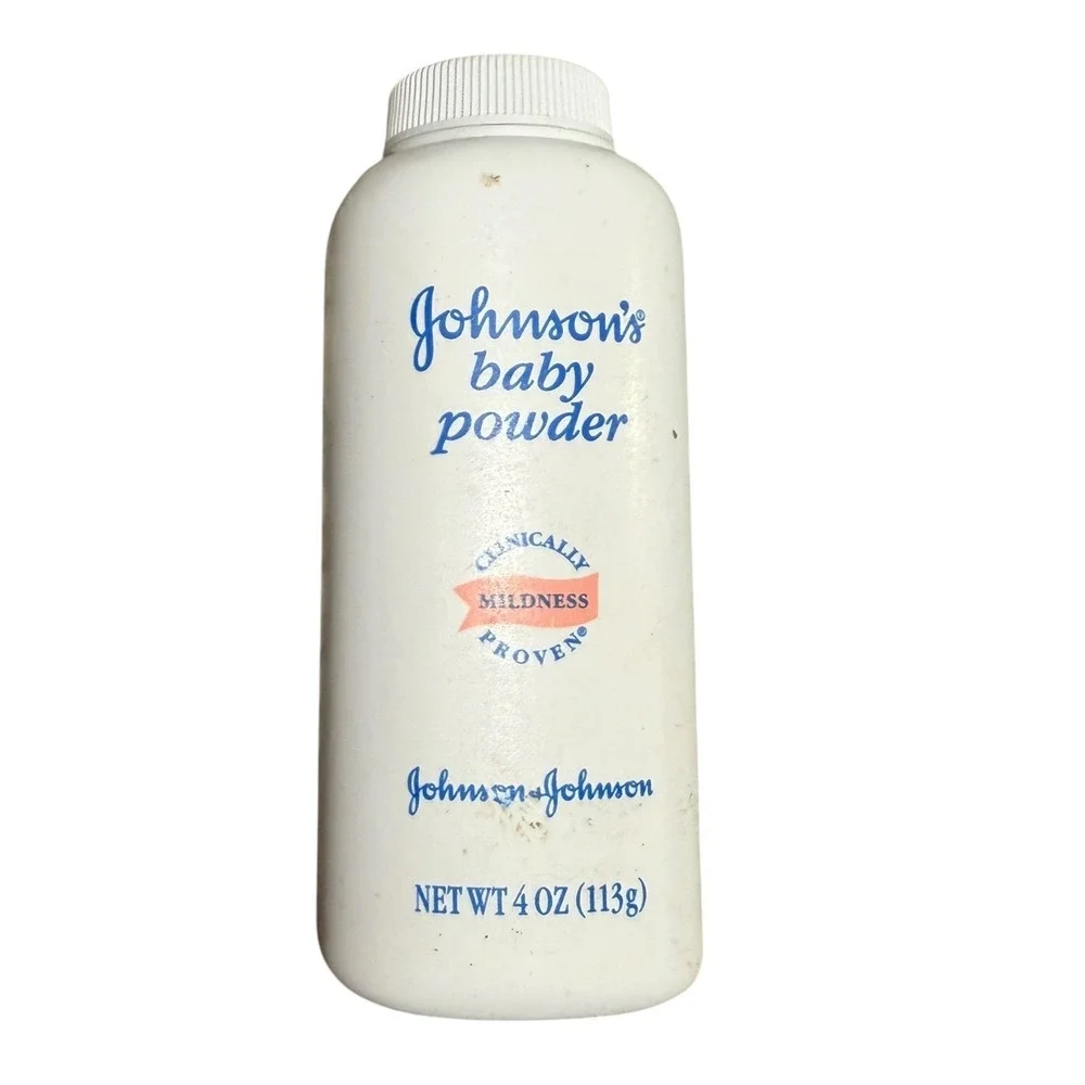Vtg 96 Johnson's Baby Powder 30% of 4 oz Talc Formula Collectible Plastic Bottle